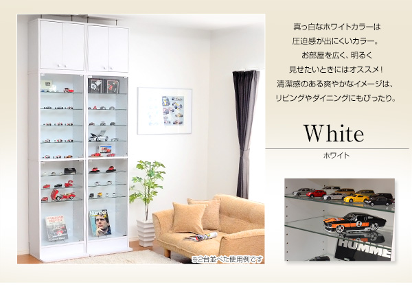 コレクションラック Luke ルーク 深型ハイタイプ 本体+上置きセット