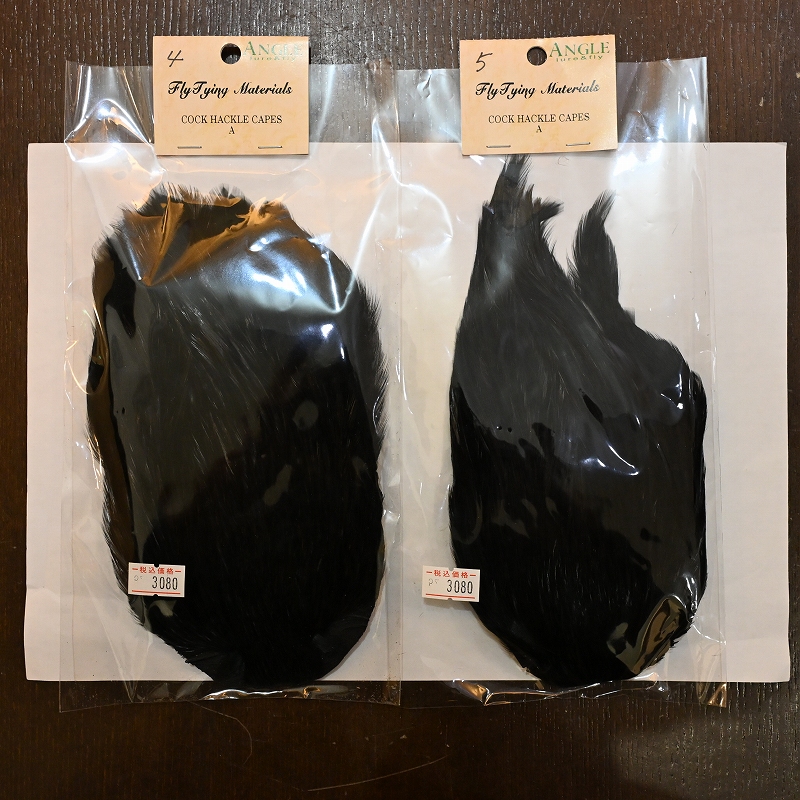 ANGLE】インドコックハックルケープ(ブラック)