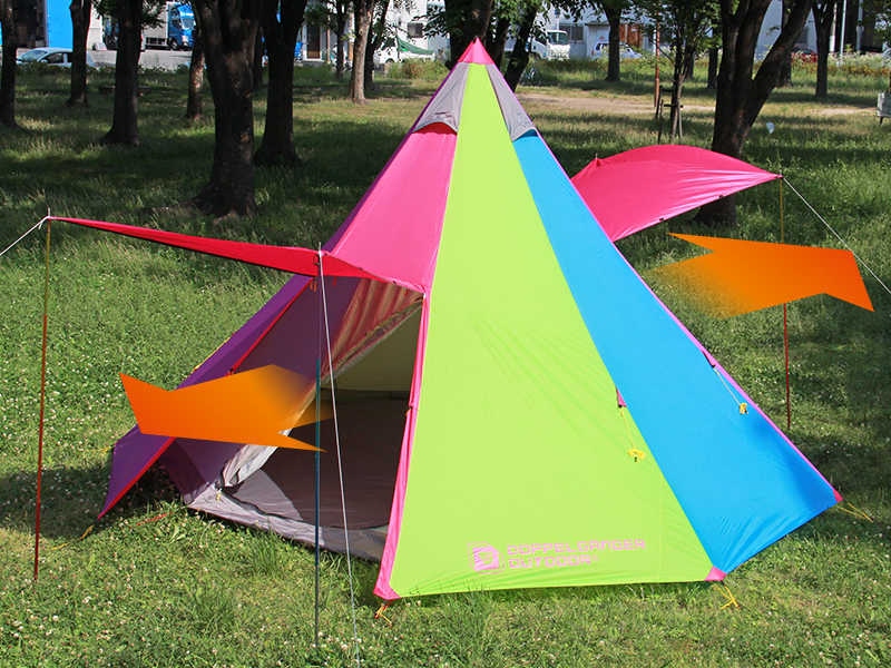 販売終了】レインボーワンポールテント T8-444 - DOD（ディーオー