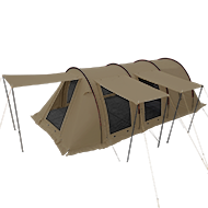 カマボコテント 広いリビングを備えた2ルーム型トンネルテント