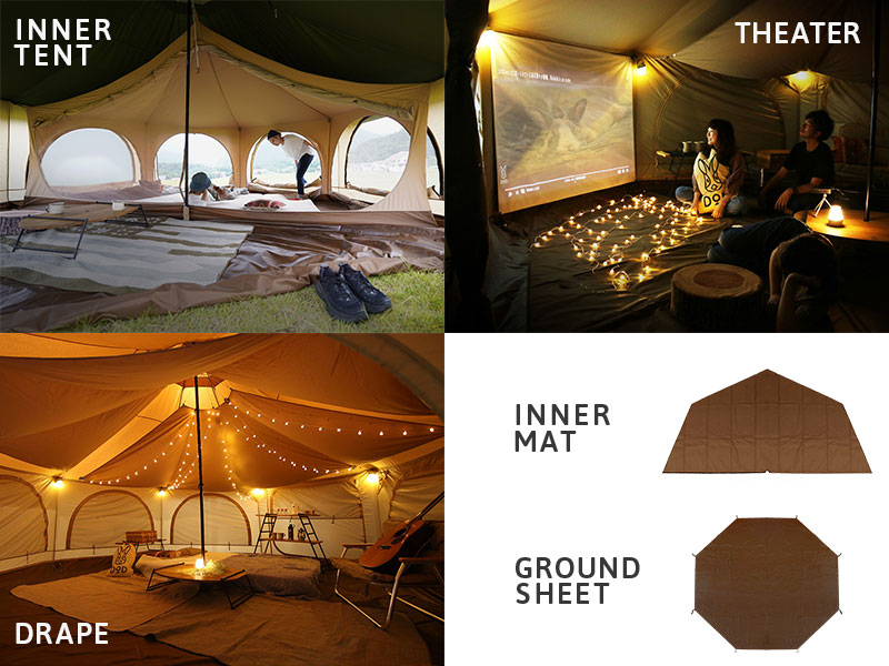 タケノコテント2（タン） T8-795-TN - DOD（ディーオーディー）【公式