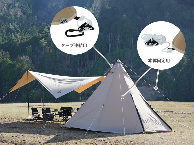 トンガリハット（ブラック） TG1-768-BK - DOD（ディーオーディー