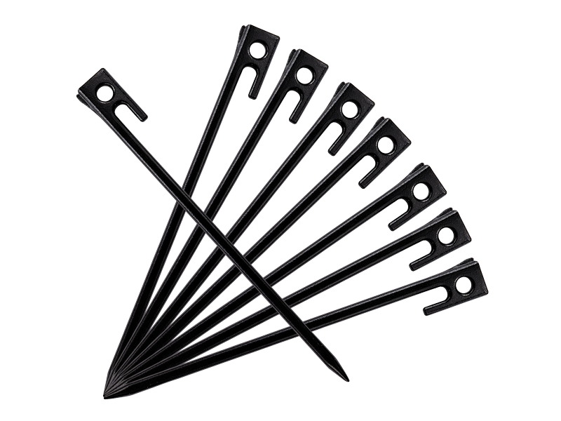 鍛造人参ペグ（28）8本セット P1-001-BK - DOD（ディーオーディー