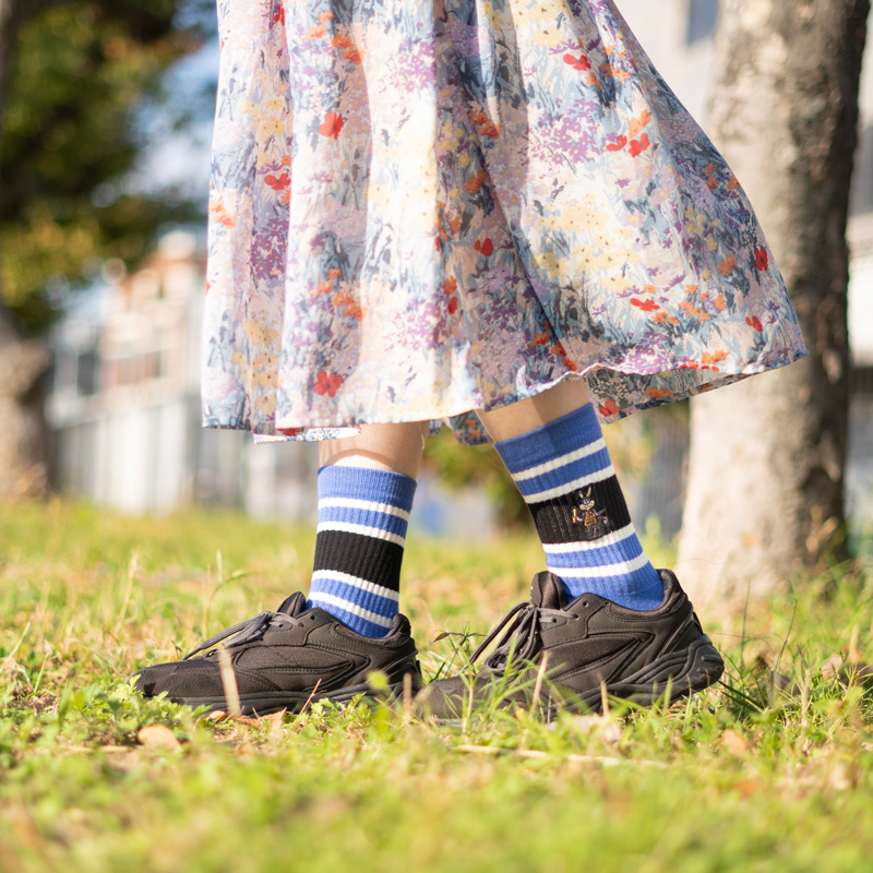 ウサギソックスサンソクセット（CHICシリーズ/POPシリーズ）SH064-BK