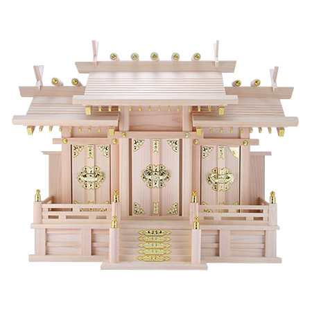 東濃桧神棚「屋根違い三社（中）」 | 神棚・神具 | その他 | 商品一覧