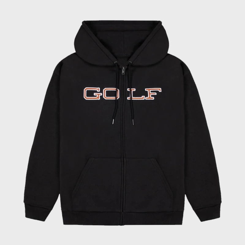 Golf Wang State Zip-Up Hoodie Blue | Black | Red