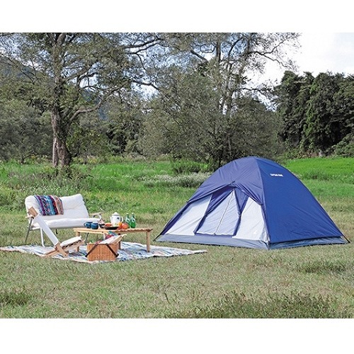 クレセント 3人用ドームテント(ネイビー) UA-0048 CAPTAIN STAG テント
