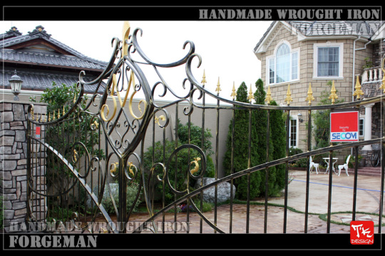 ロートアイアン/スライド門扉/経験を積んだ職人による本物ハンドメイド