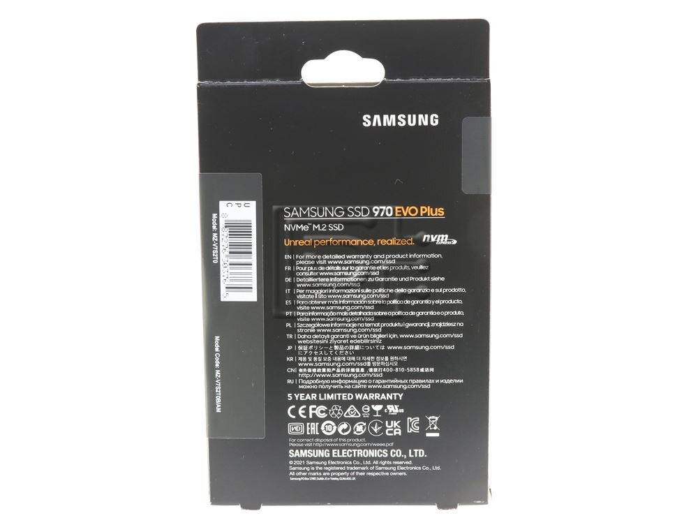 Samsung 970 EVO Plus MZ-V7S2T0B/AM 2TB M.2 MLC SED PCIe NVMe Solid
