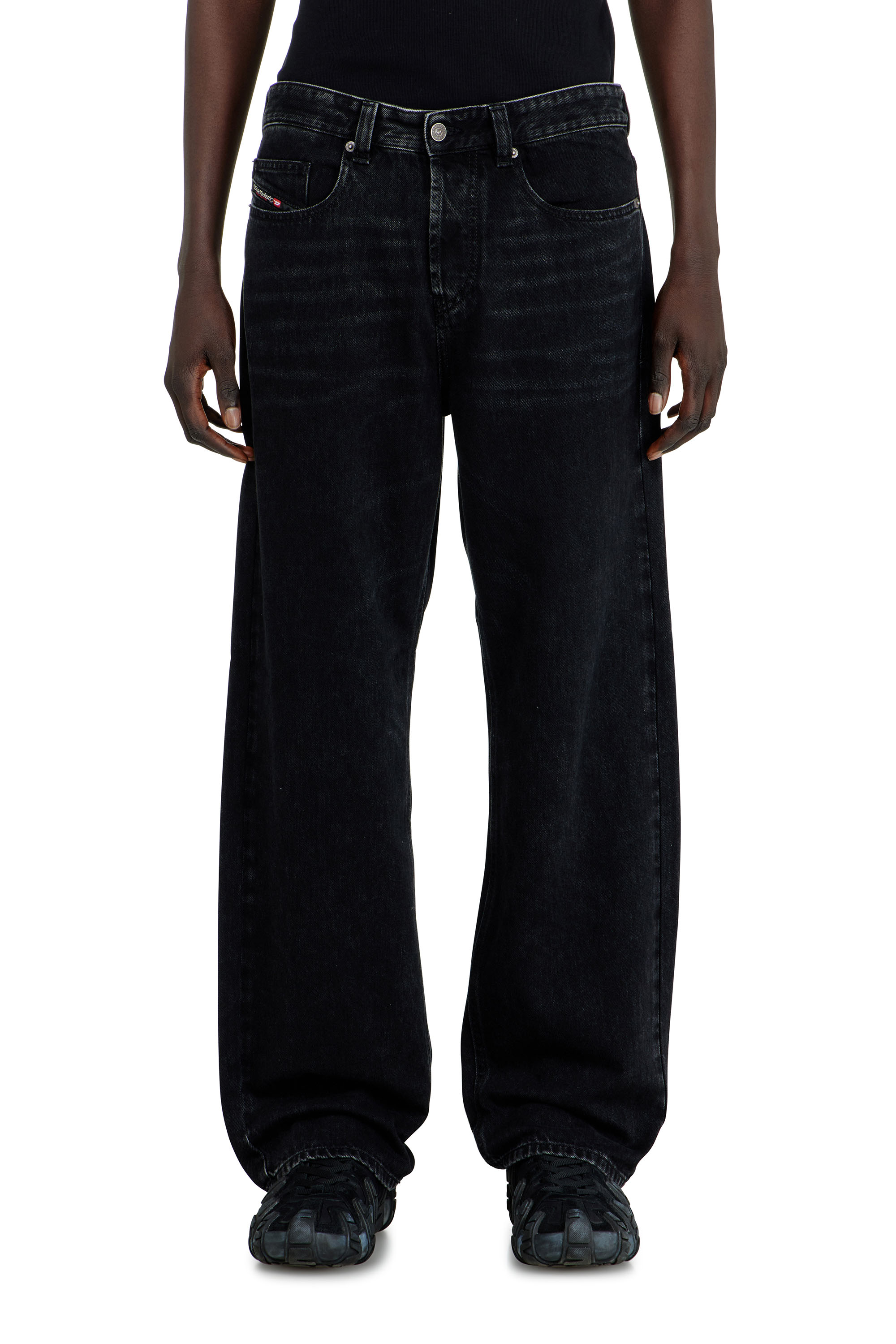 Relaxed Jeans - D-Zeta | ブラック/ ダークグレー | メンズ | DIESEL