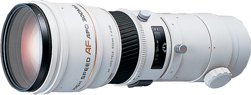 Minolta AF 300mm F4 HS APO G A-mount lens info