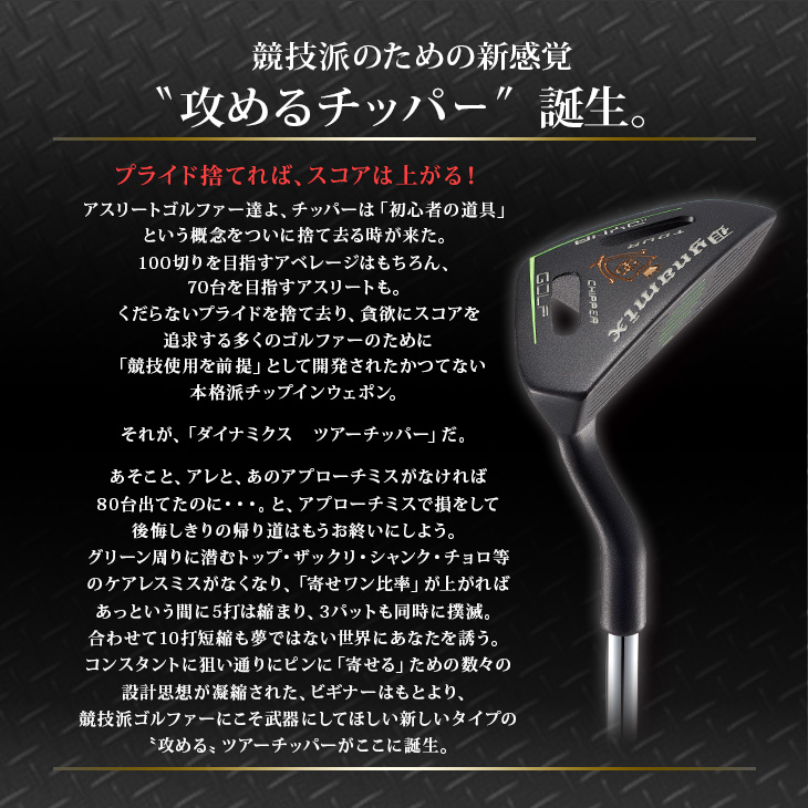 ゴルフ クラブ チッパー 34インチ スチールシャフト ダイナゴルフ公式