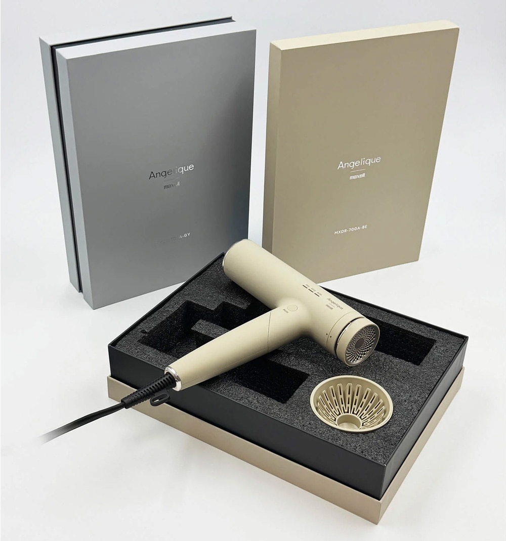 maxell Angelique プラズマイオンヘアドライヤー MXDR-700A(ベージュ