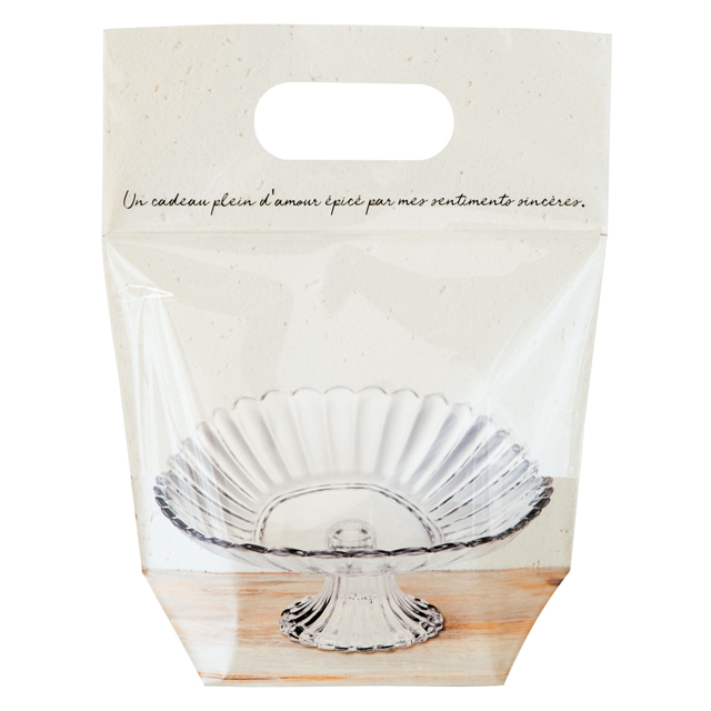 オンザテーブルジップ付バッグ-XS(W170(100)×D70×H220): ラッピング袋