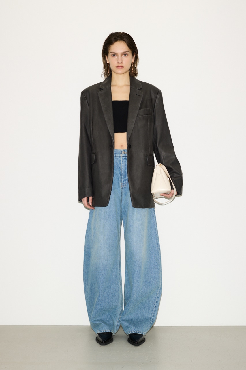 THROW by SLY | 【THROW】J／W CURVE TUCKED パンツ (ワイド ) |SHEL