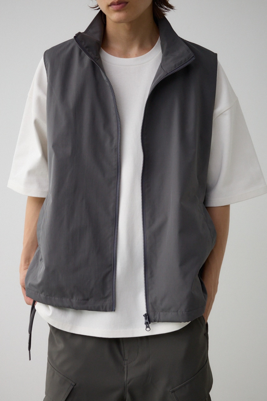 AZUL BY MOUSSY | サイドスリットスタンドカラーベスト (ベスト