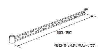 ハンガーレール[間口用・奥行用] | 転落防止パーツ | パーツから選ぶ
