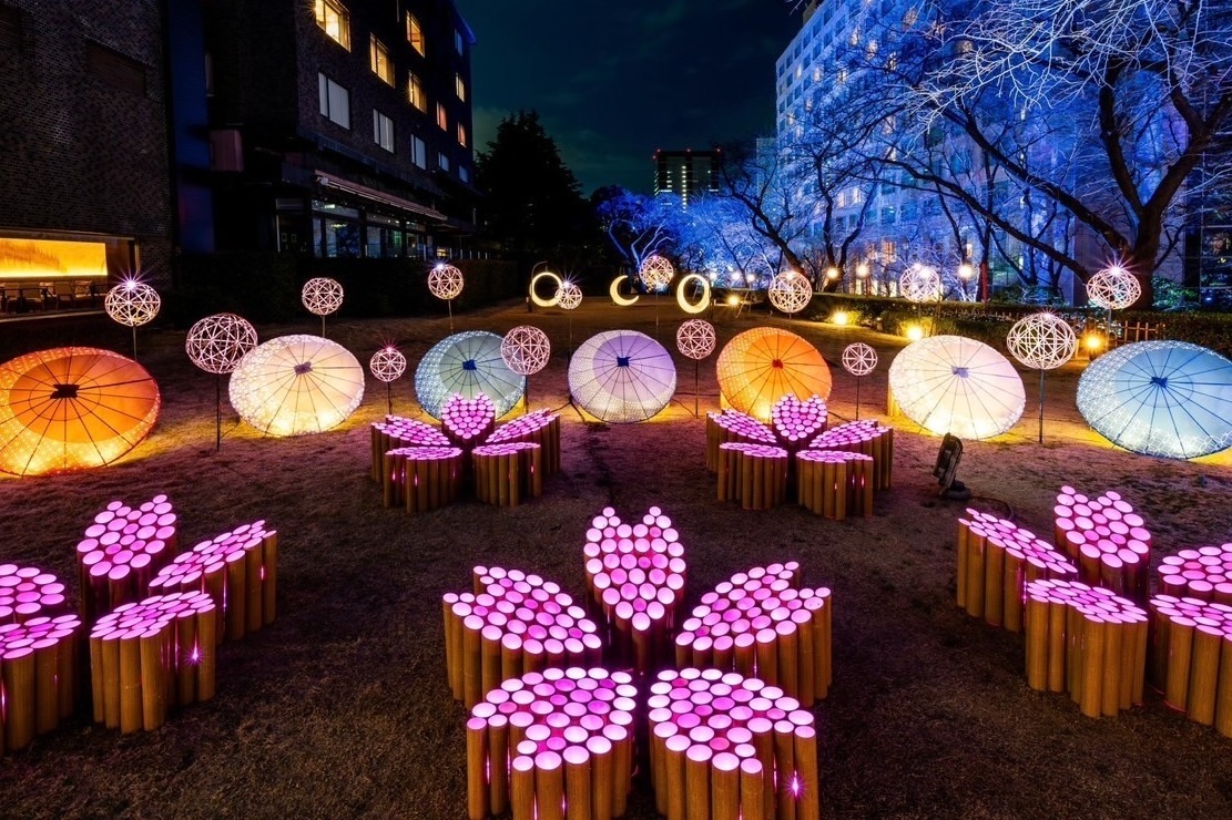 高輪 桜まつり2025」プリンスホテルの日本庭園で、