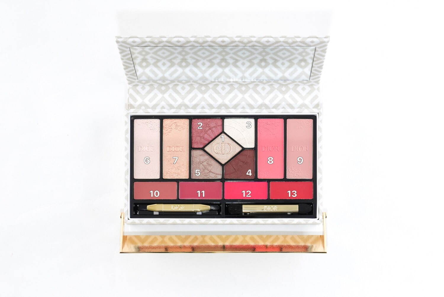 全色スウォッチ】ディオール24年クリスマスコスメ、ゴールドの輝き