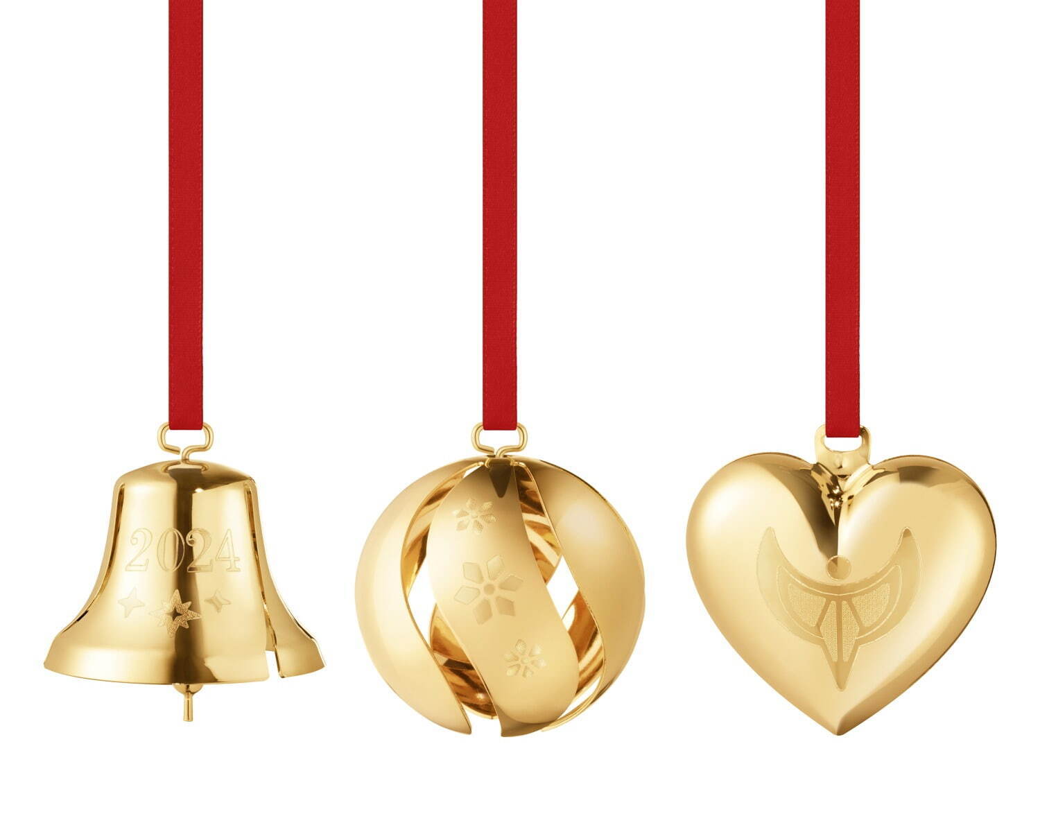 ジョージ ジェンセン24年クリスマスグッズ、ゴールド煌めく“雪の結晶