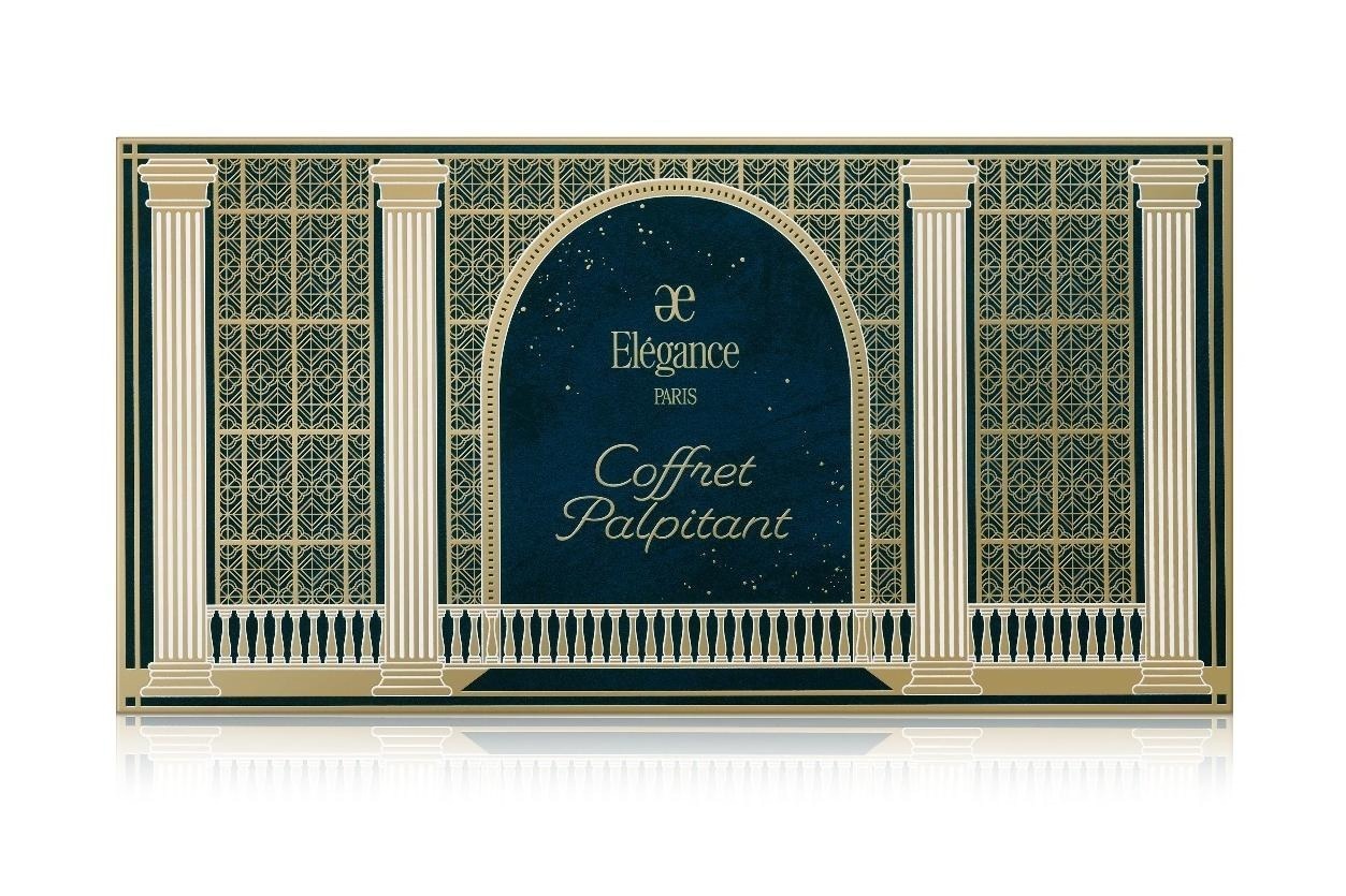 エレガンス24年クリスマスコフレ、まるで芸術品！4色アイカラー＆“即完