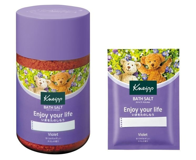 クナイプ バスソルト2022年春限定“サクラ＆スミレ”の香り、花びらの