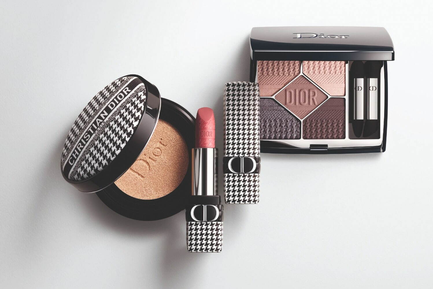 ディオール2022年春コスメ、“ニュールック”着想「千鳥格子」の限定