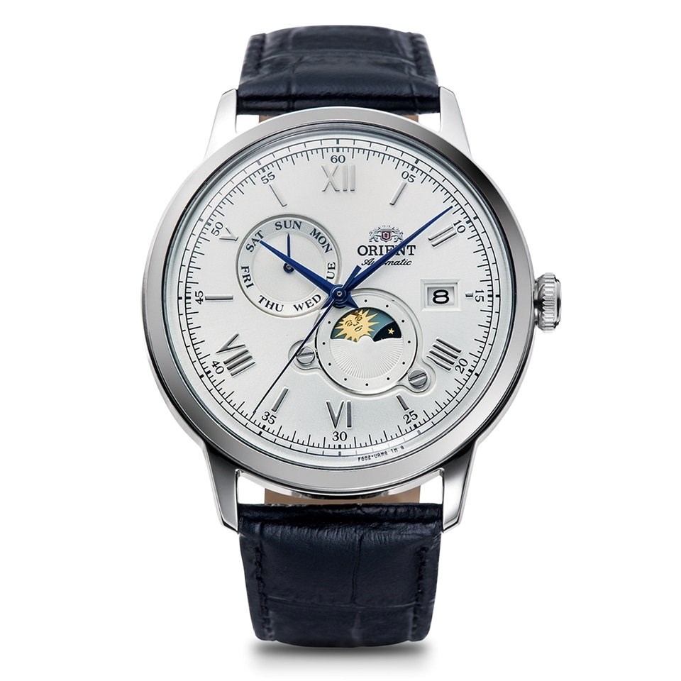 Orient RA-AK0802S30B Bambino Sun And Moon Automatic Black Strap