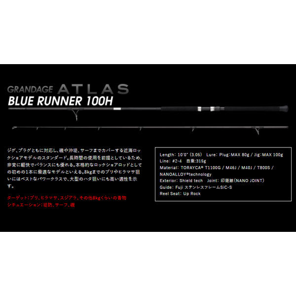 アピア（APIA）GRANDAGE ATLAS BLUE RUNNER – フィッシングマックス