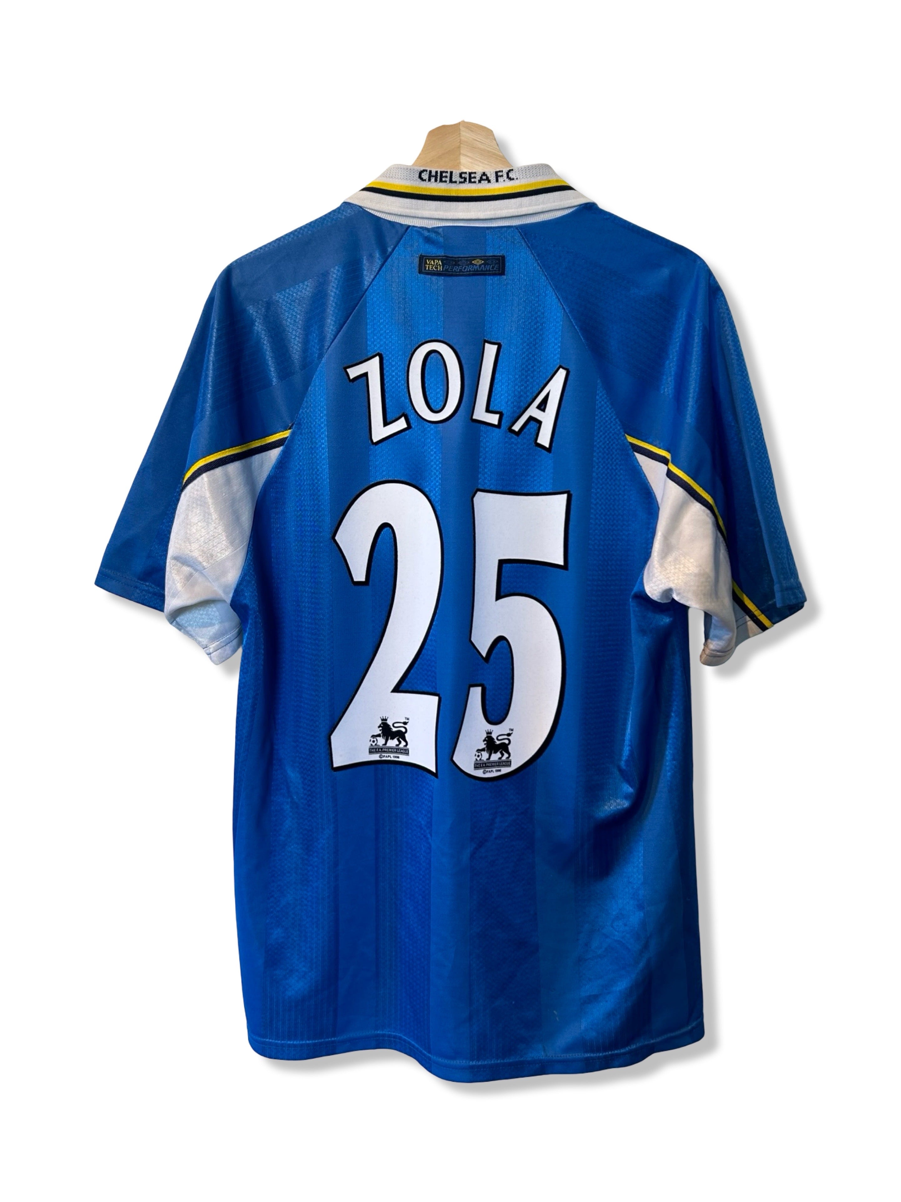 Chelsea 1997-99 Home Shirt, #25 Zola - M – Football Heaven