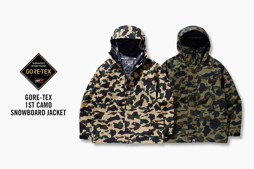 A BATHING APEからGORE-TEXを使用したスノーボード ジャケット「GORE