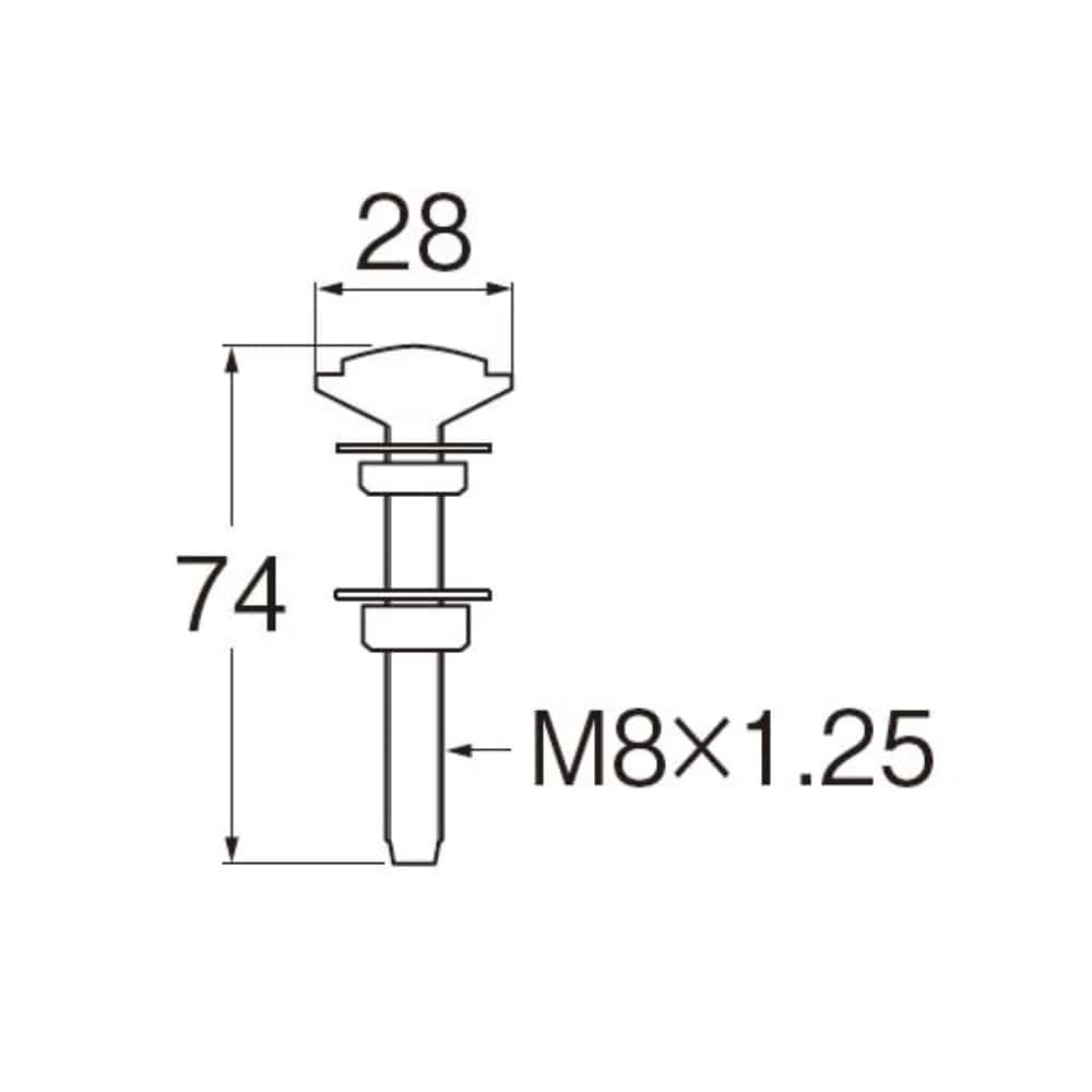 三栄水栓製作所 密結ロータンクボルト R44: 住宅設備・電設・水道