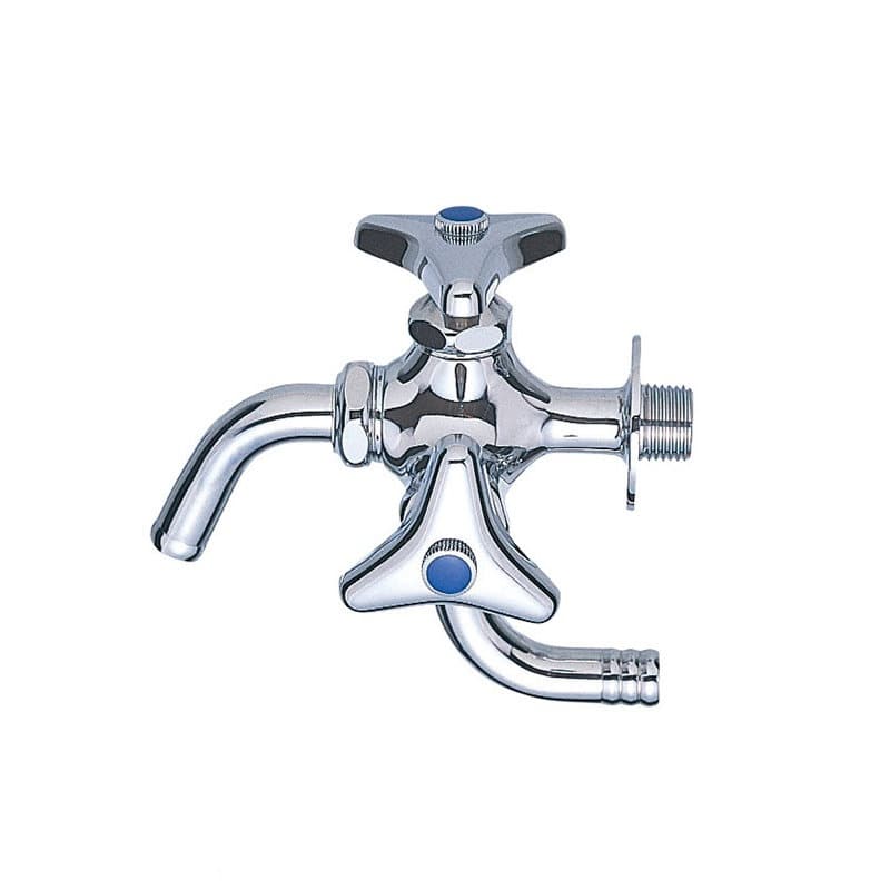 SANEI（サンエイ）万能二口横水栓 散水用 一般地用 F12A