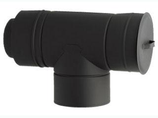 ホンマ製作所 黒耐熱二重煙突 T曲り 煙突径150mm の通販