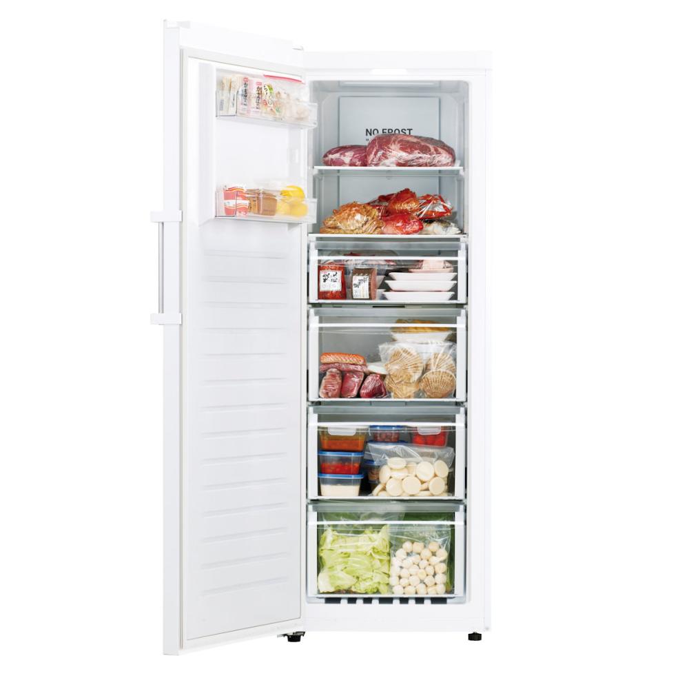 ハイアール フリーザー 前開き冷凍庫 左開き 280L ホワイト JF