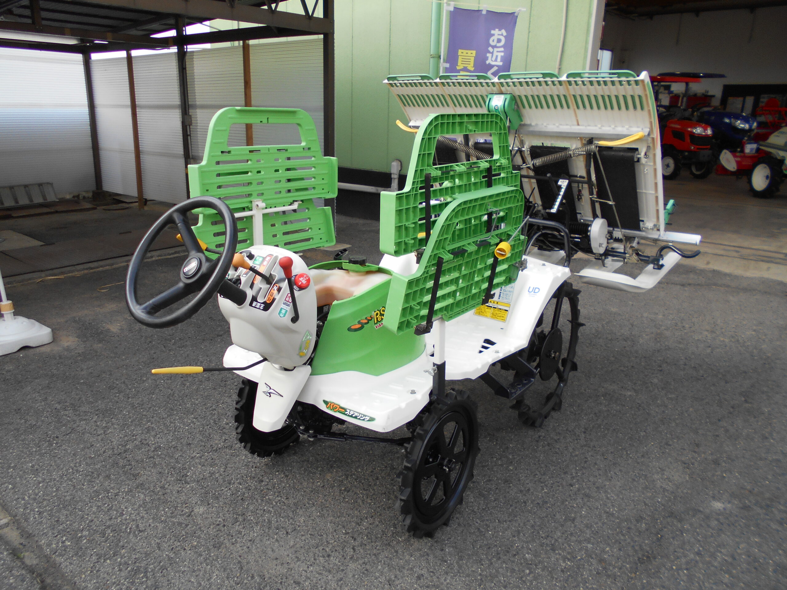 宮崎 ヤンマー 田植機 パワステ 4条植え Pes-1 田植え機 動画あり 宮崎