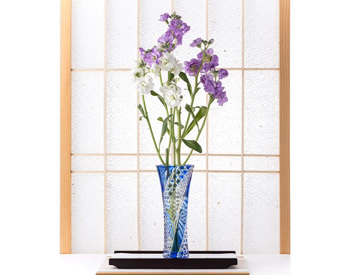 江戸切子 一輪挿＜清流＞ | カガミクリスタル