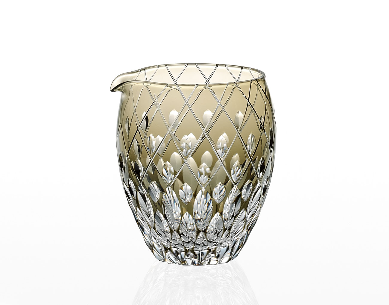 江戸切子 伝統工芸士・篠崎英明 作 冷酒片口 | カガミクリスタル