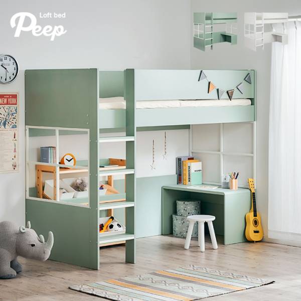 ロフトタイプ システムベッド Mikey(マイキー) 3色対応の通販情報