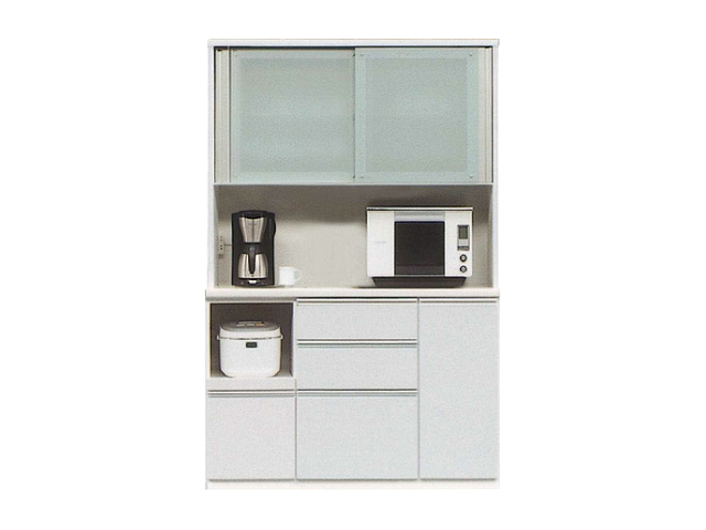 早い者勝ち】松田家具 カップボード 食器棚 レンジボード 横幅130cm