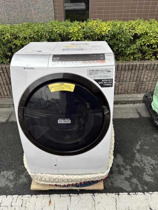 日立製2019年式のドラム洗濯機（BD-SX110CL）鶴ヶ島市で【高価買取