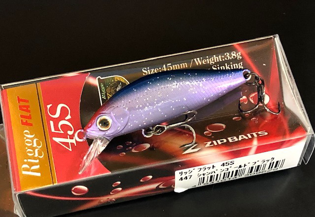 ジップベイツ リッジフラット45S(Rigge FLAT 45S) 【シーバスルアー