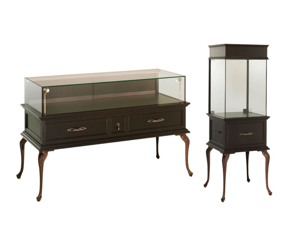 アンティーク風ショーケースの一覧 ショーケースレンタルや宝飾展会場