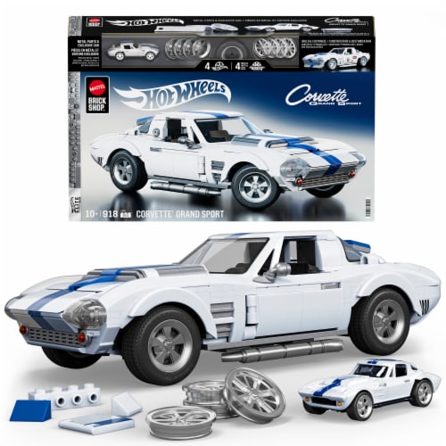 MEGA Mattel Brick Shop Hot Wheels Corvette Grand Sport, 1 ct