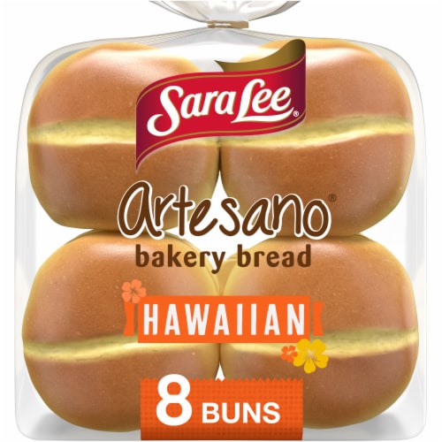Sara Lee Artesano Hawaiian Hamburger Buns, 8 pc / 19 oz - Smith's