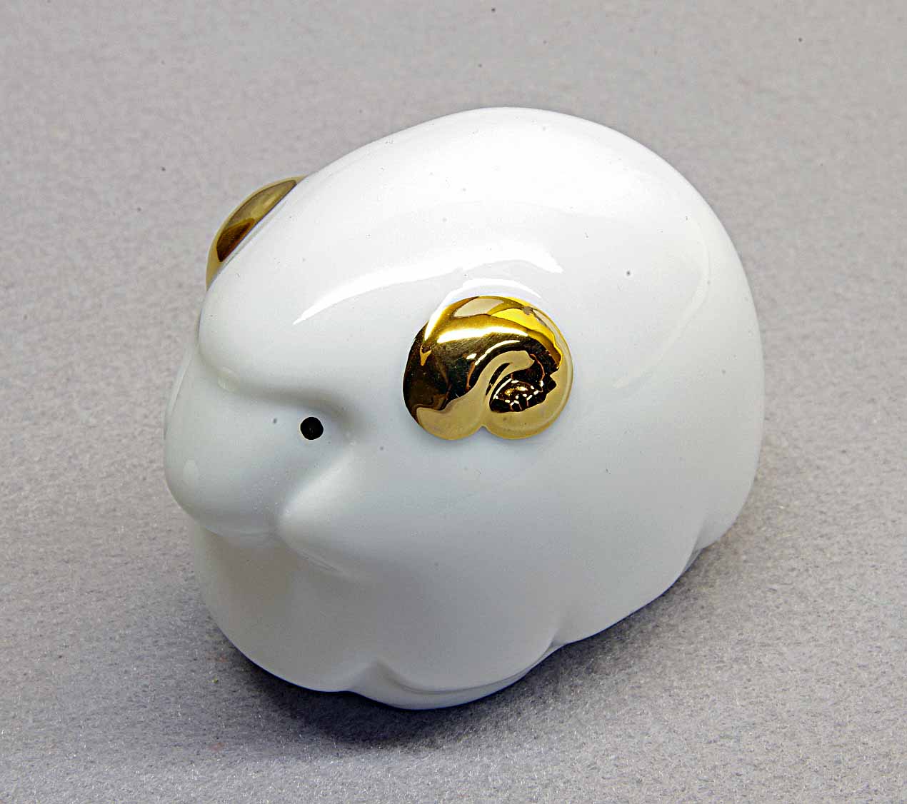 干支未（ひつじ）置物 No201（金）田中彌オリジナル 陶磁製