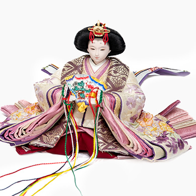 人形のこどもや本店 flute HINA 木製のおひなさま5人飾り ひな人形