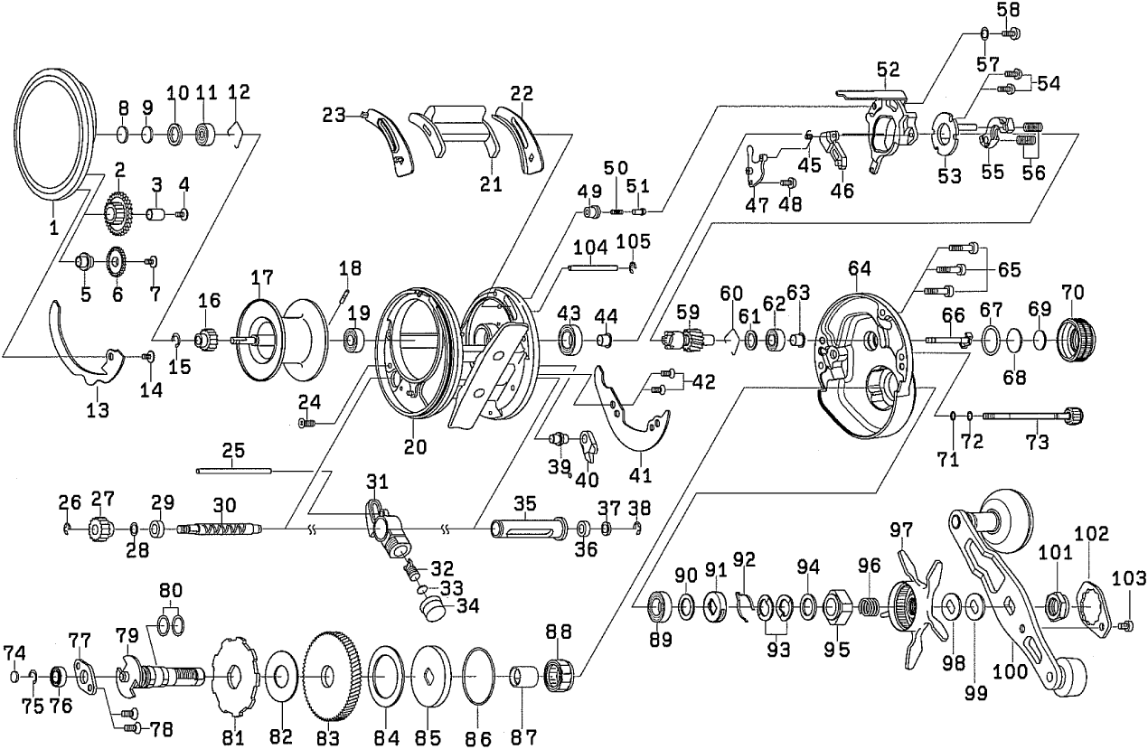 ダイワ純正お取り寄せパーツ：納期1ヶ月】ミリオネア バサラ 200H 製品