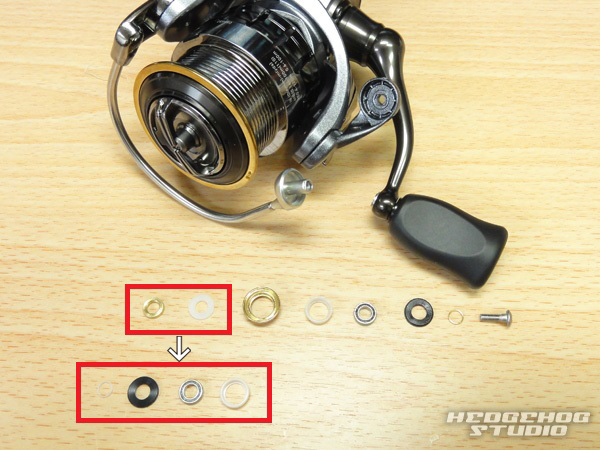 ダイワ用 ラインローラー2BB仕様チューニングキット [RG] （15ルビアス