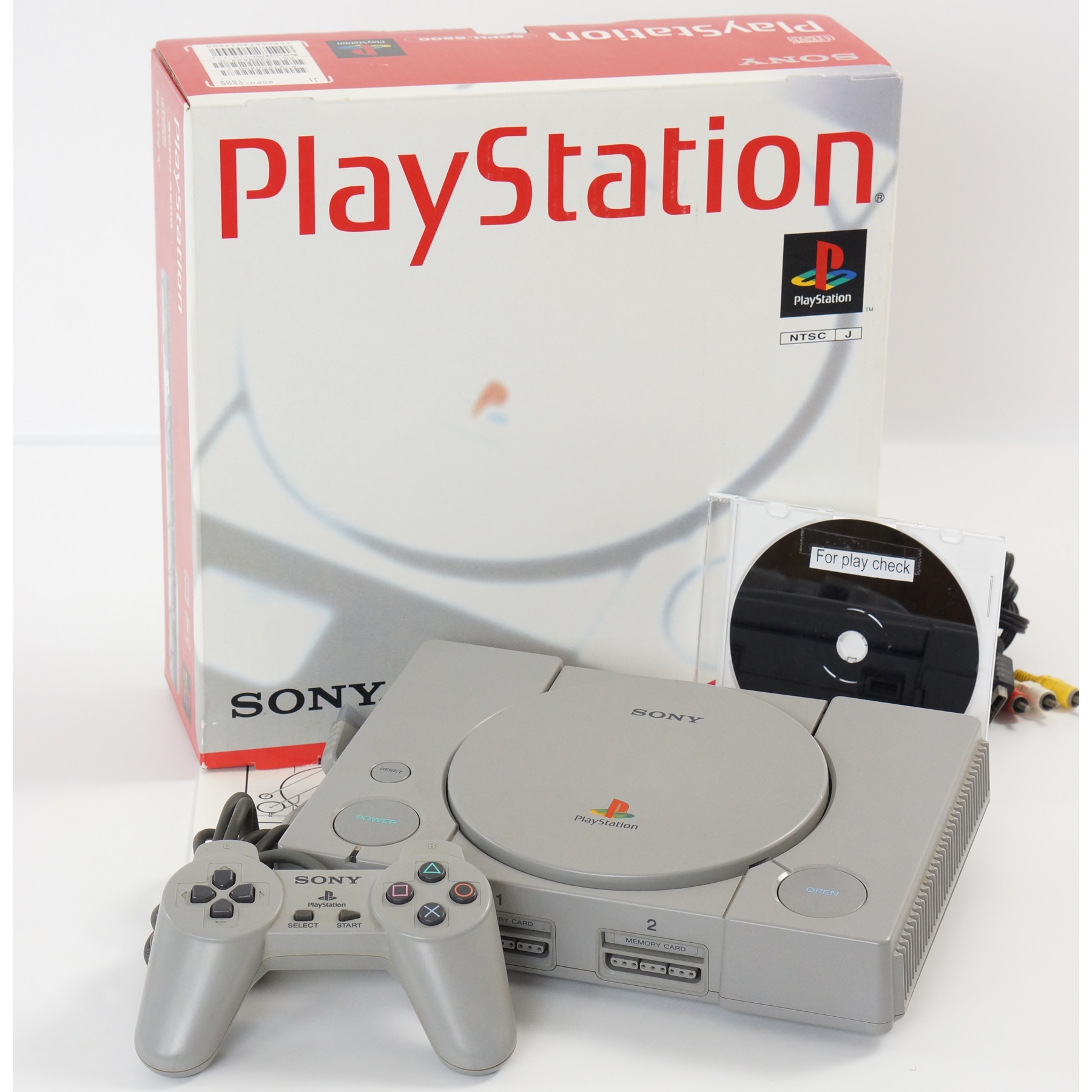 PS1 Playstation Console Boxed SCPH-5500 SONY Tested System -NTSC-J